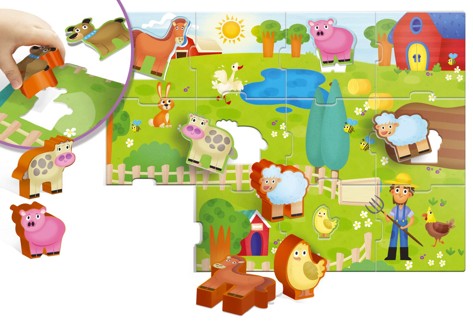 Jeu d’Association Carotina Baby – La Ferme – Lisciani