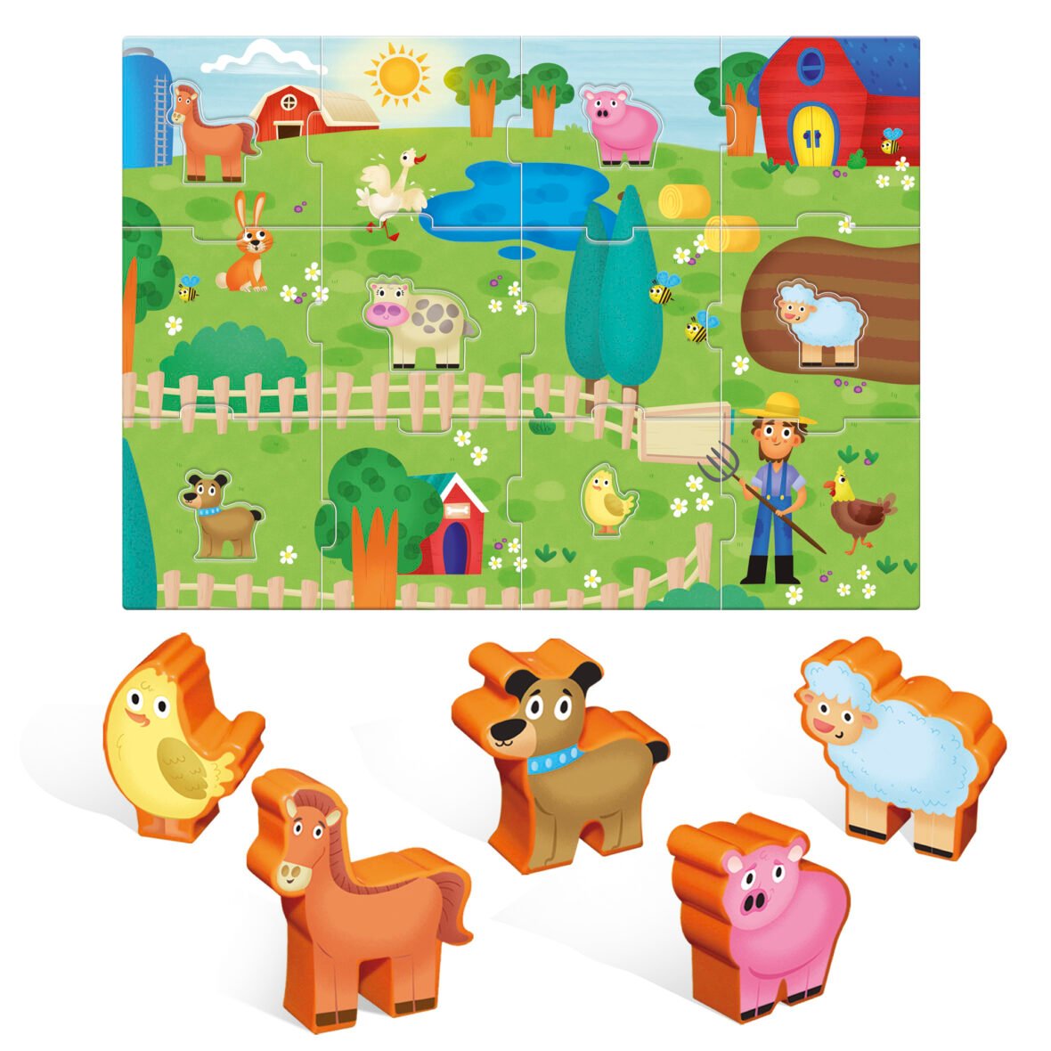 Jeu d’Association Carotina Baby – La Ferme – Lisciani