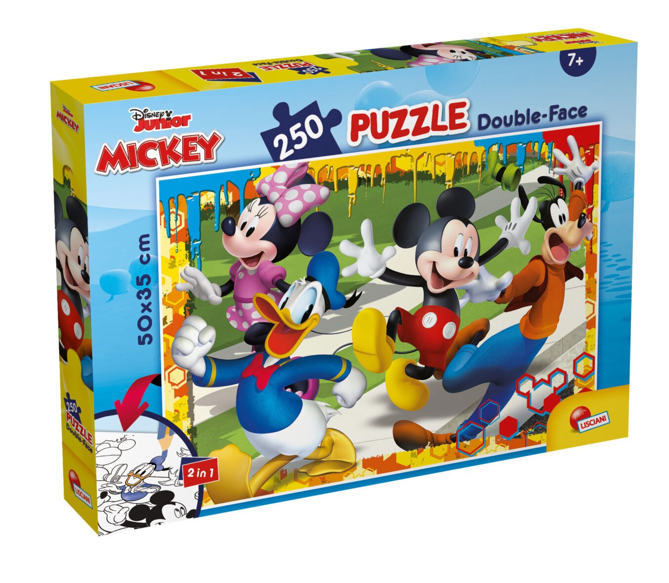 Puzzle Double-Face Mickey Mouse – 250 pièces – Lisciani