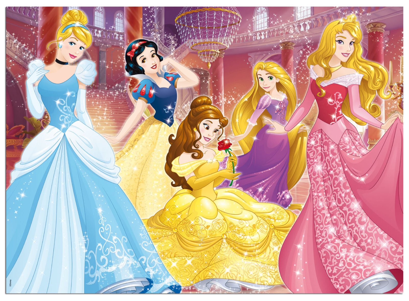 Puzzle Double-Face Géant Disney Princesses – 60 pièces – Lisciani