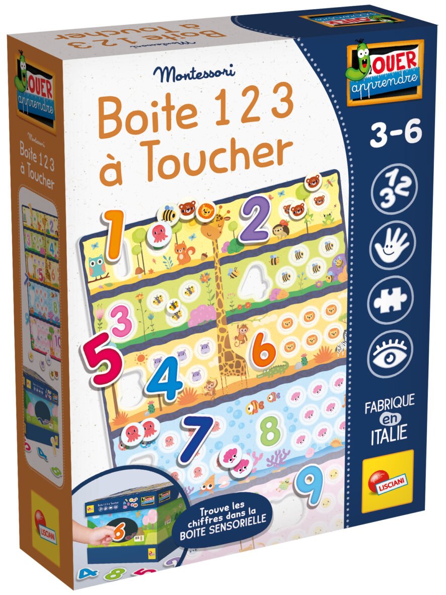 Boîte à Nombres Tactile Montessori – Lisciani