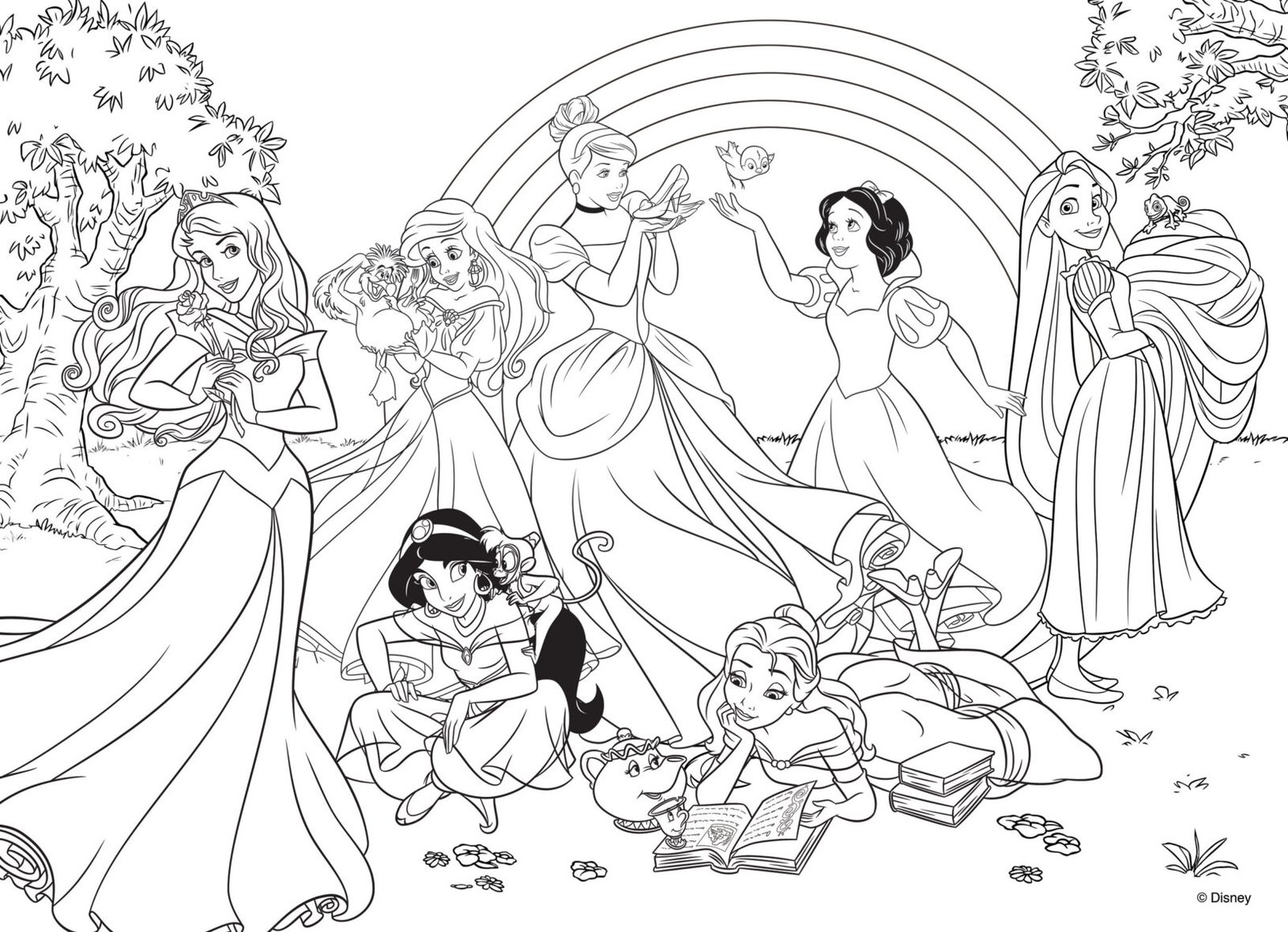 Puzzle Double-Face Disney Princesses – 24 pièces – Lisciani