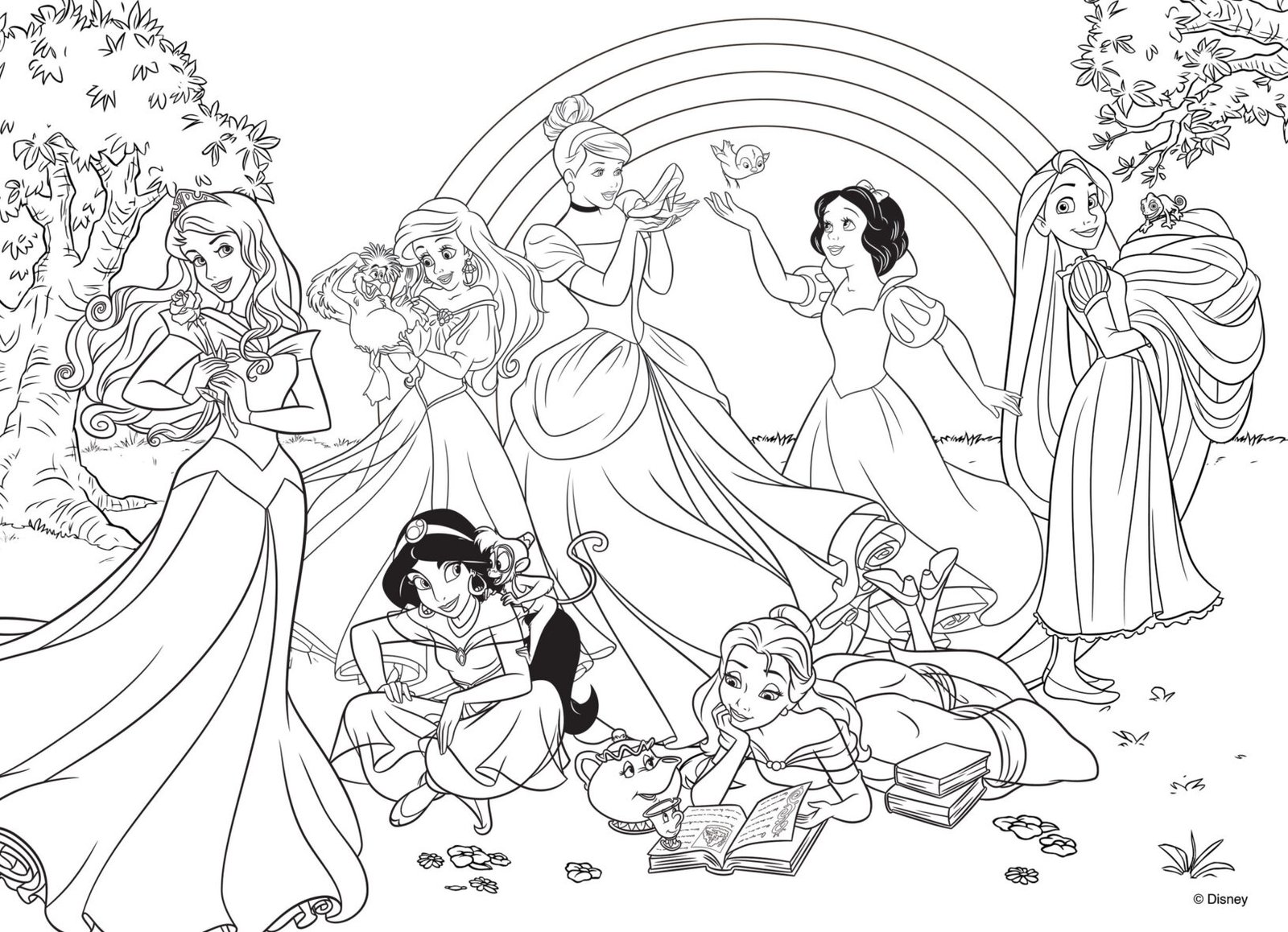 Puzzle Double-Face Géant Disney Princesses – 24 pièces – Lisciani