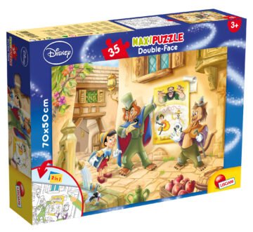 Puzzle Double-Face Géant Pinocchio – 35 pièces – Lisciani