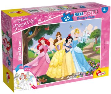 Puzzle Double-Face Géant Disney Princesses – 35 pièces – Lisciani