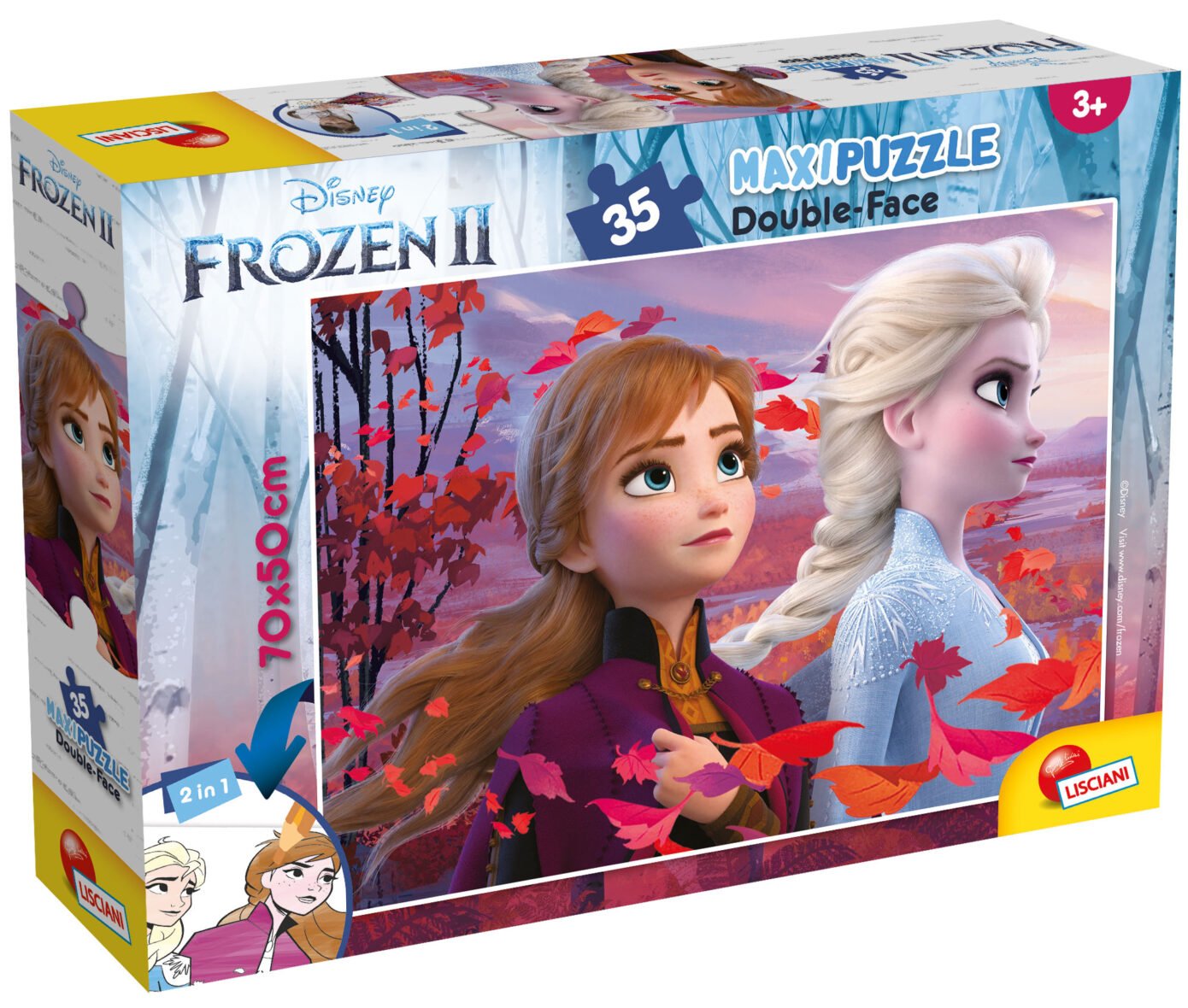 Puzzle Double-Face Géant La Reine des Neiges 2 – 35 pièces – Lisciani