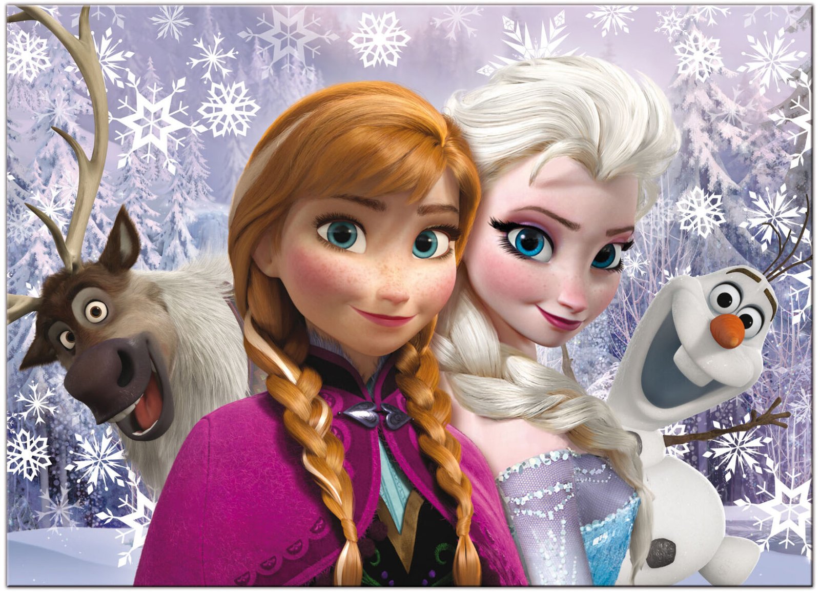 Puzzle Double-Face Géant La Reine des Neiges – Sœurs pour Toujours – 60 pièces – Lisciani