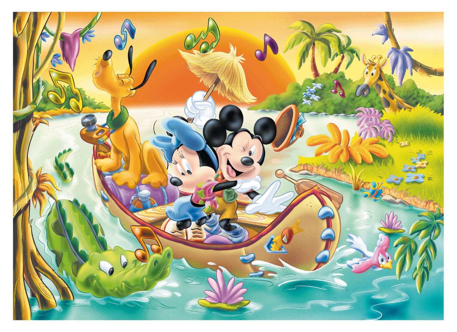 Puzzle Double-Face Géant Mickey Mouse – 60 pièces – Lisciani