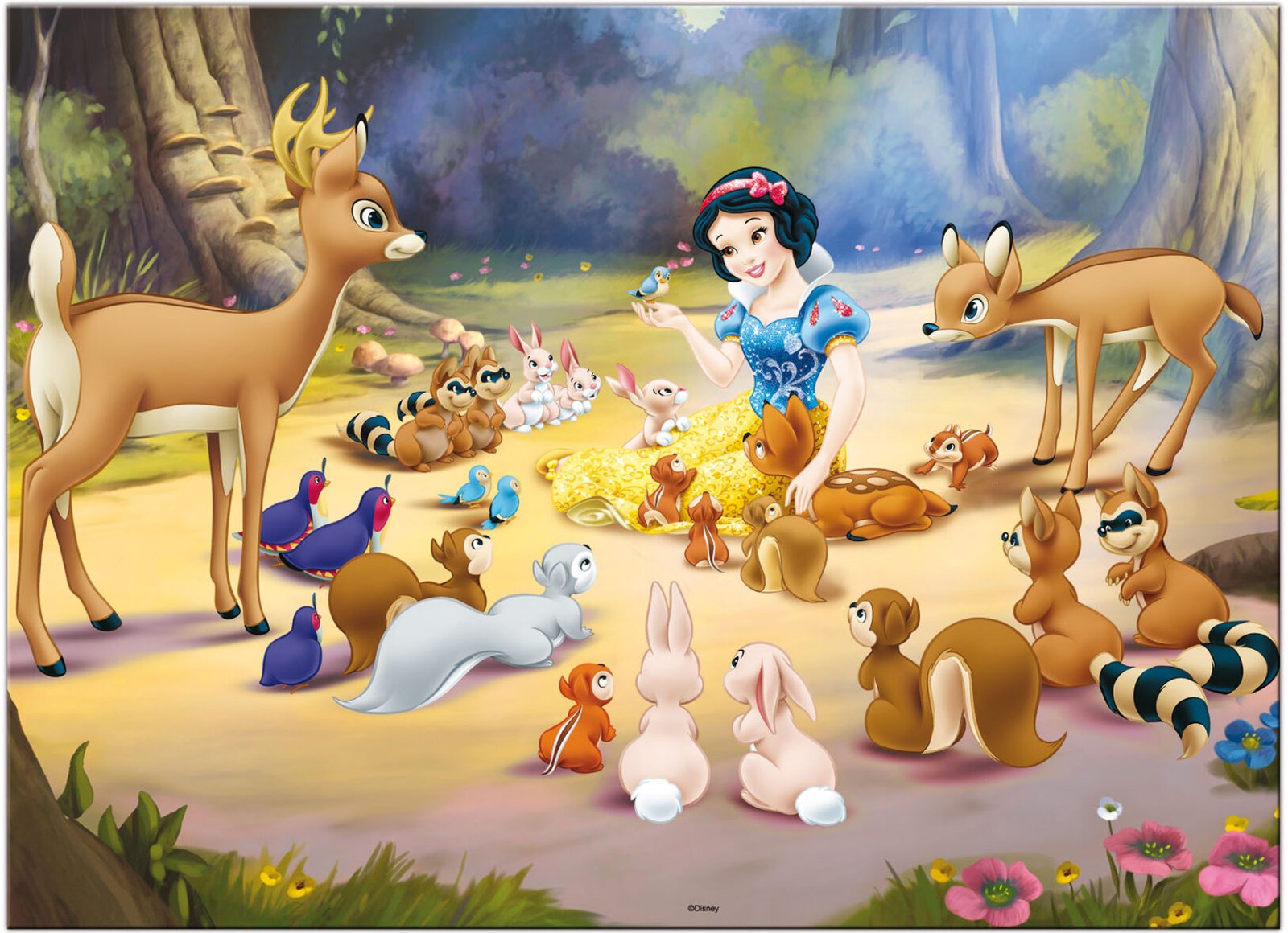 Puzzle Double-Face Géant Blanche-Neige – 60 pièces – Lisciani