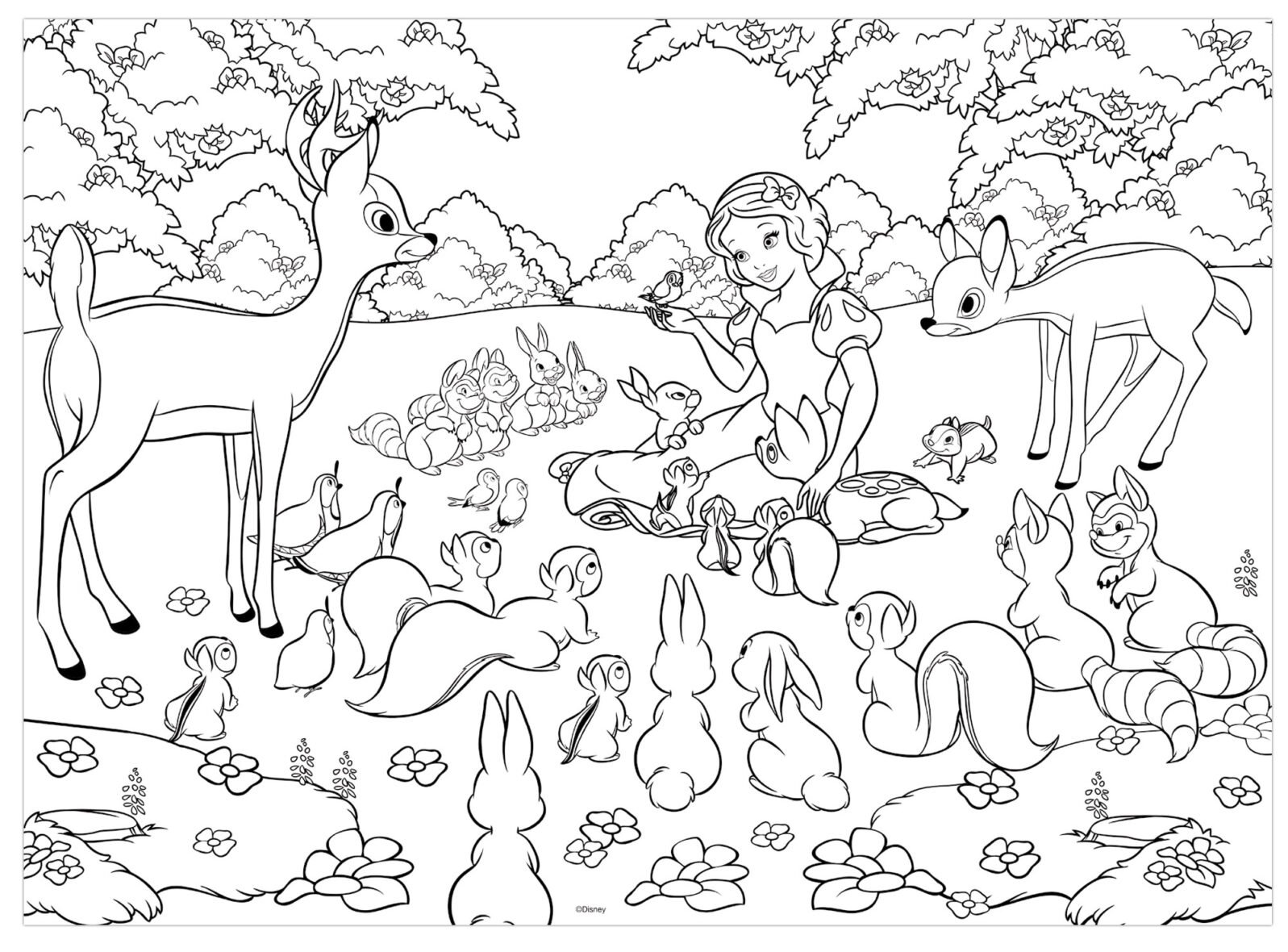 Puzzle Double-Face Géant Blanche-Neige – 60 pièces – Lisciani