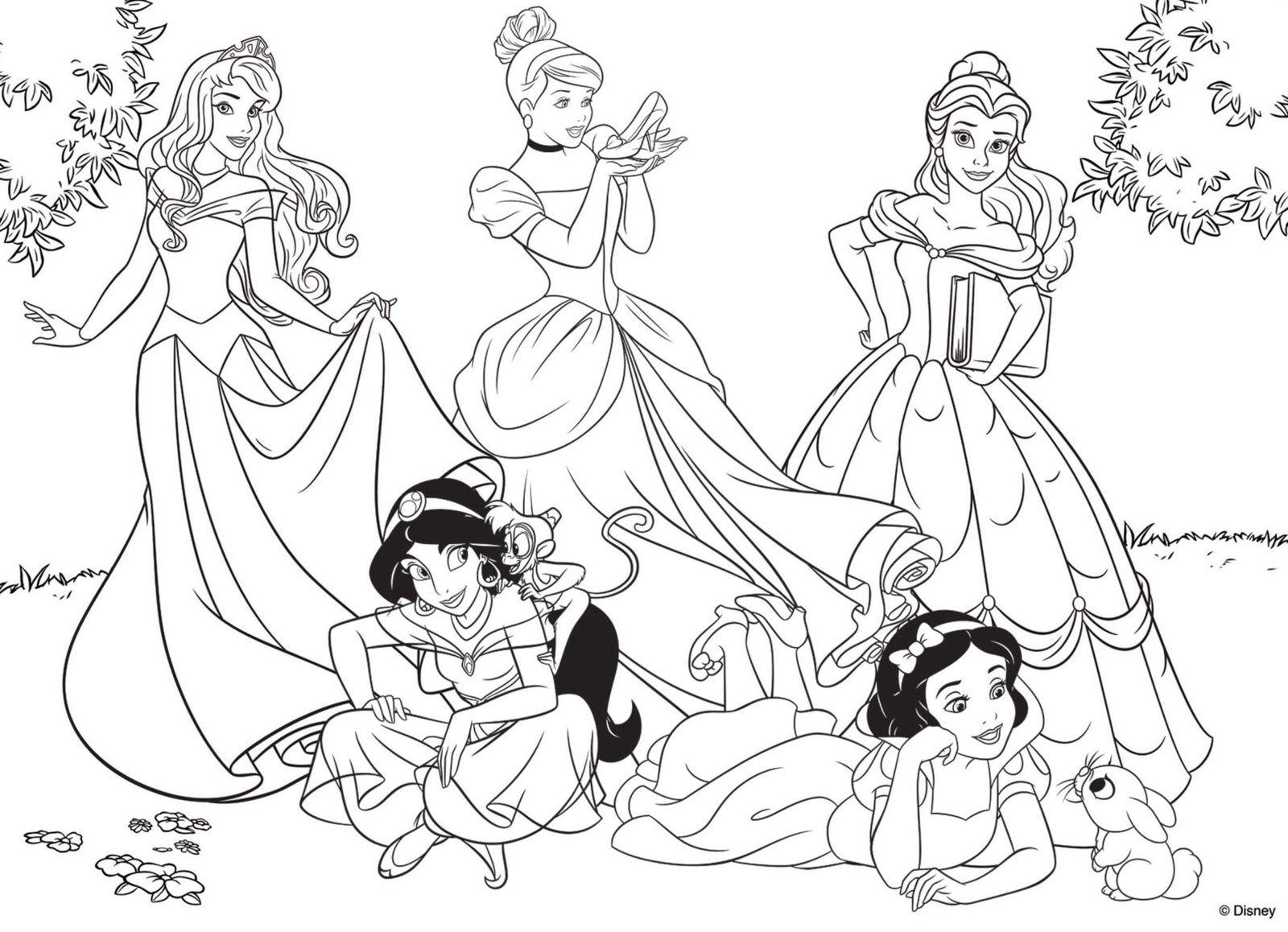 Puzzle Double-Face Géant Disney Princesses – Princesses pour Toujours – 108 pièces – Lisciani