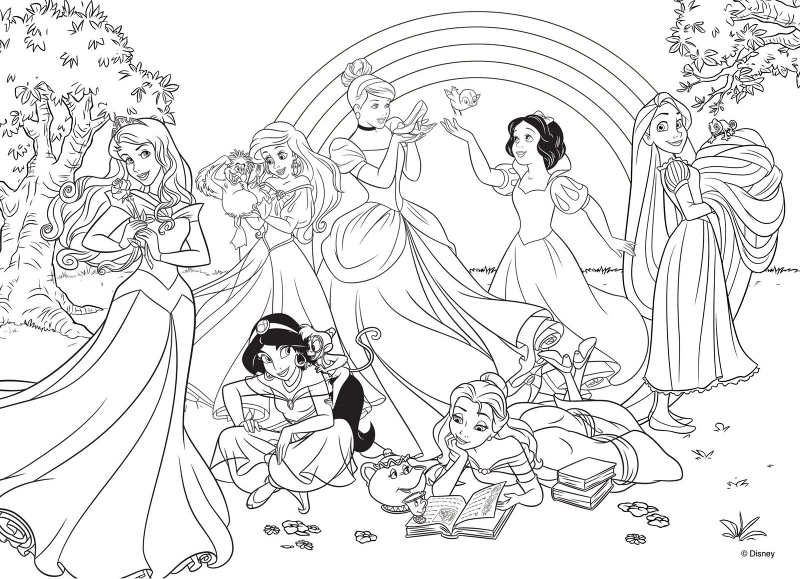 Puzzle Double-Face Géant Disney Princesses – Monde Arc-en-Ciel – 108 pièces – Lisciani
