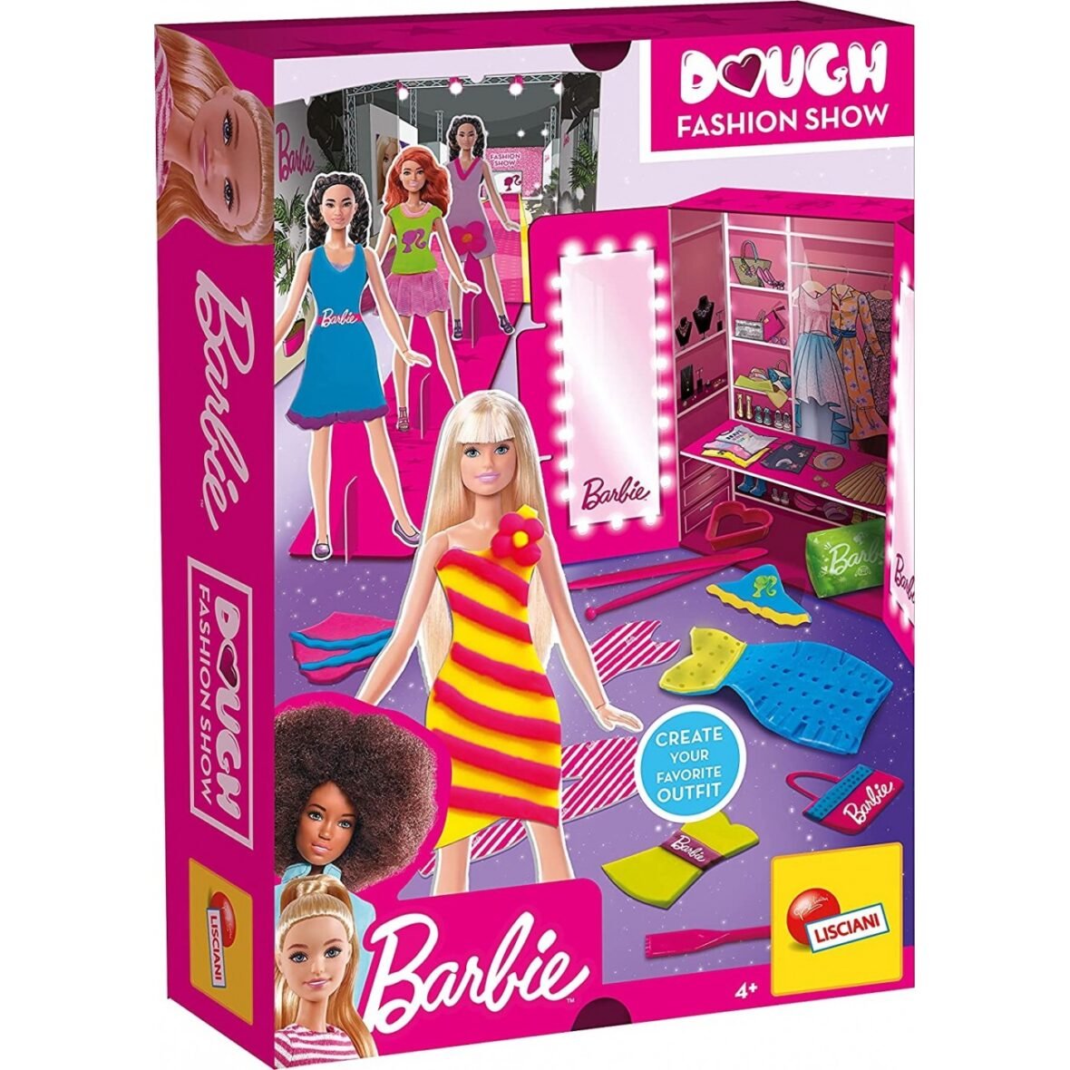 Coffret de Pâte à Modeler Barbie – La Garde-Robe – Lisciani