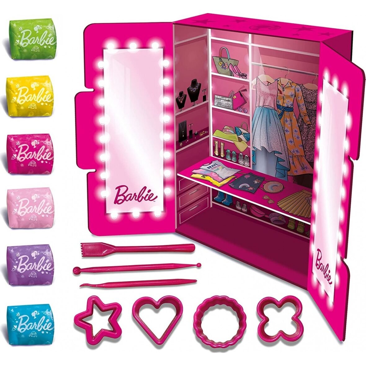 Coffret de Pâte à Modeler Barbie – La Garde-Robe – Lisciani