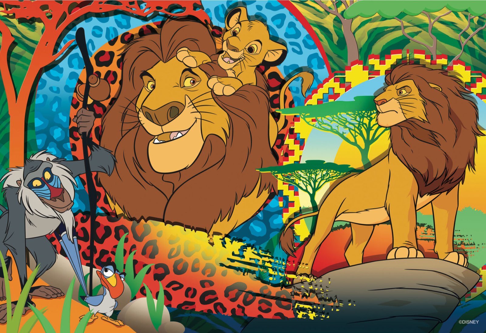 Puzzle Double-Face Le Roi Lion – 24 pièces – Lisciani