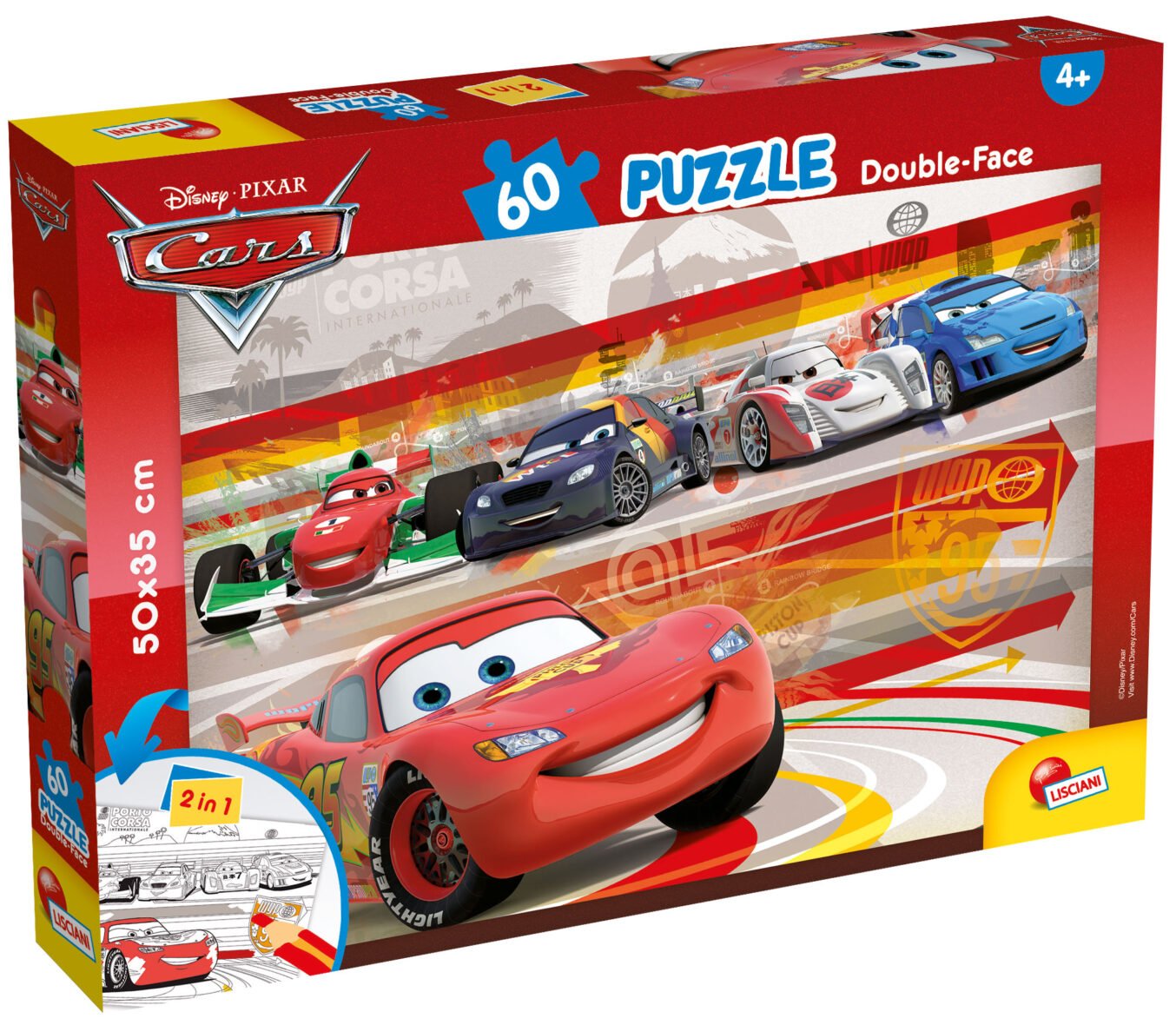 Puzzle Double-Face Cars – 60 pièces – Lisciani
