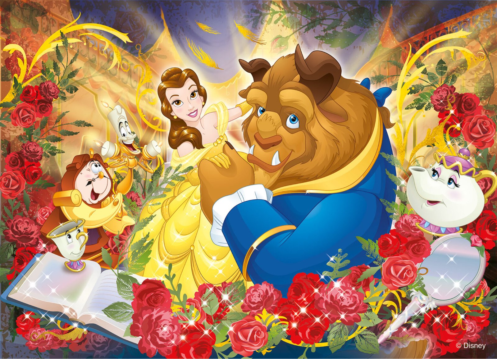 Puzzle Double-Face La Belle et la Bête – 108 pièces – Lisciani