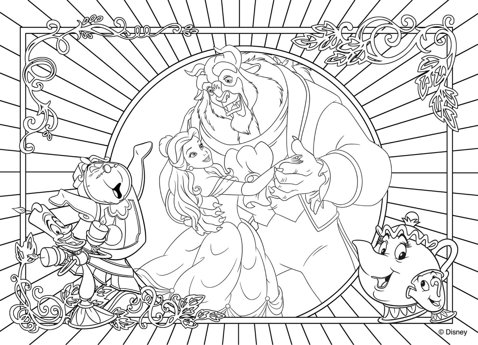 Puzzle Double-Face La Belle et la Bête – 108 pièces – Lisciani