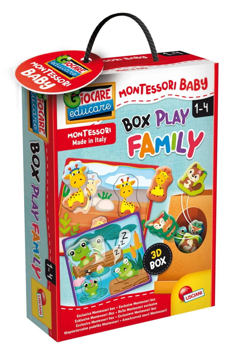 Boîte Tactile Montessori Baby – La Famille – Lisciani