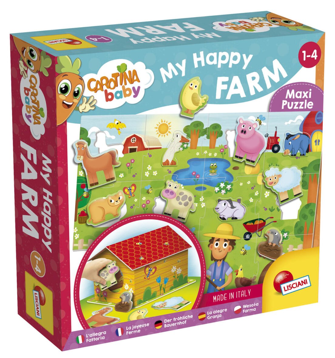 Jeu Carotina Baby Maxi – Ma Ferme – Lisciani