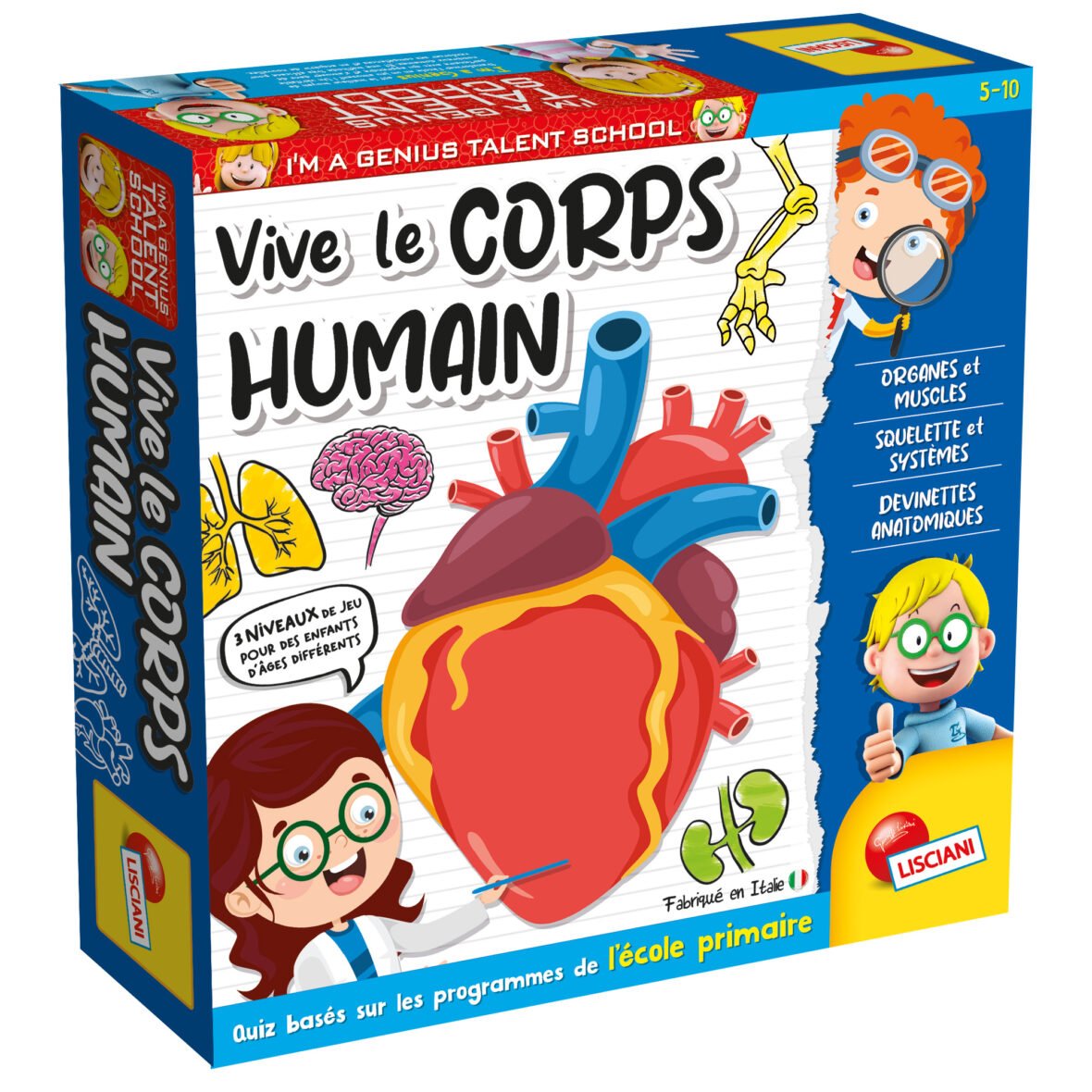 Jeu Éducatif Genius Talent School – Vive le Corps Humain – Lisciani
