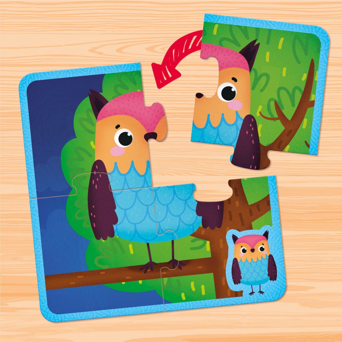 Puzzle Tactile Montessori Baby Touch – Lisciani