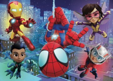 Puzzle Double-Face Spidey – 48 pièces – Format Compact – Lisciani