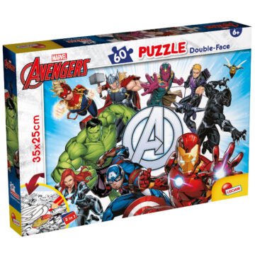 Puzzle Double-Face Avengers – 60 pièces – Format Compact – Lisciani