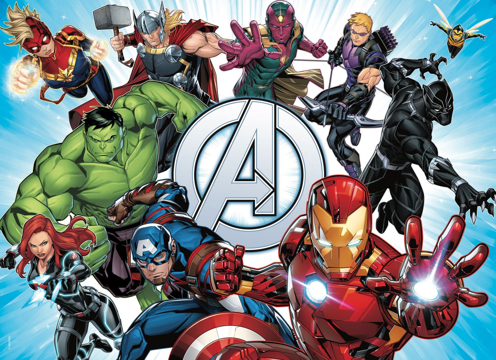 Puzzle Double-Face Avengers – 60 pièces – Format Compact – Lisciani