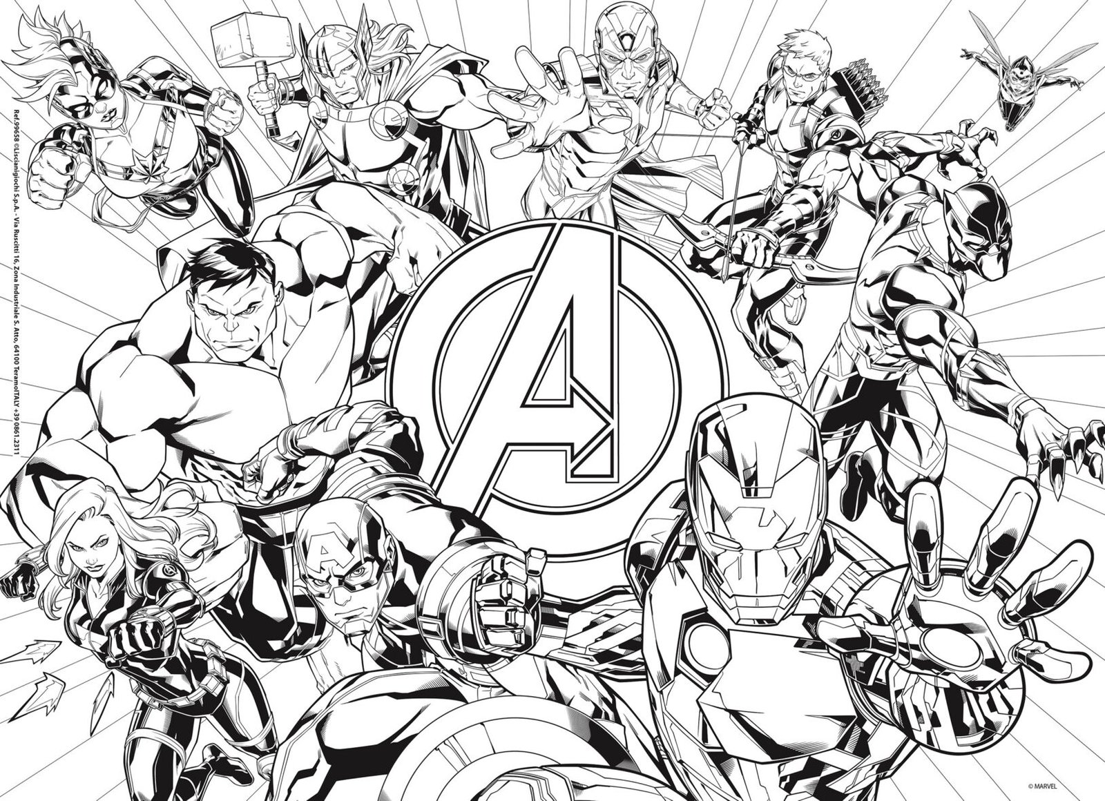 Puzzle Double-Face Avengers – 60 pièces – Format Compact – Lisciani