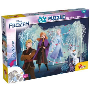 Puzzle Double-Face La Reine des Neiges – 24 pièces – Format Compact – Lisciani