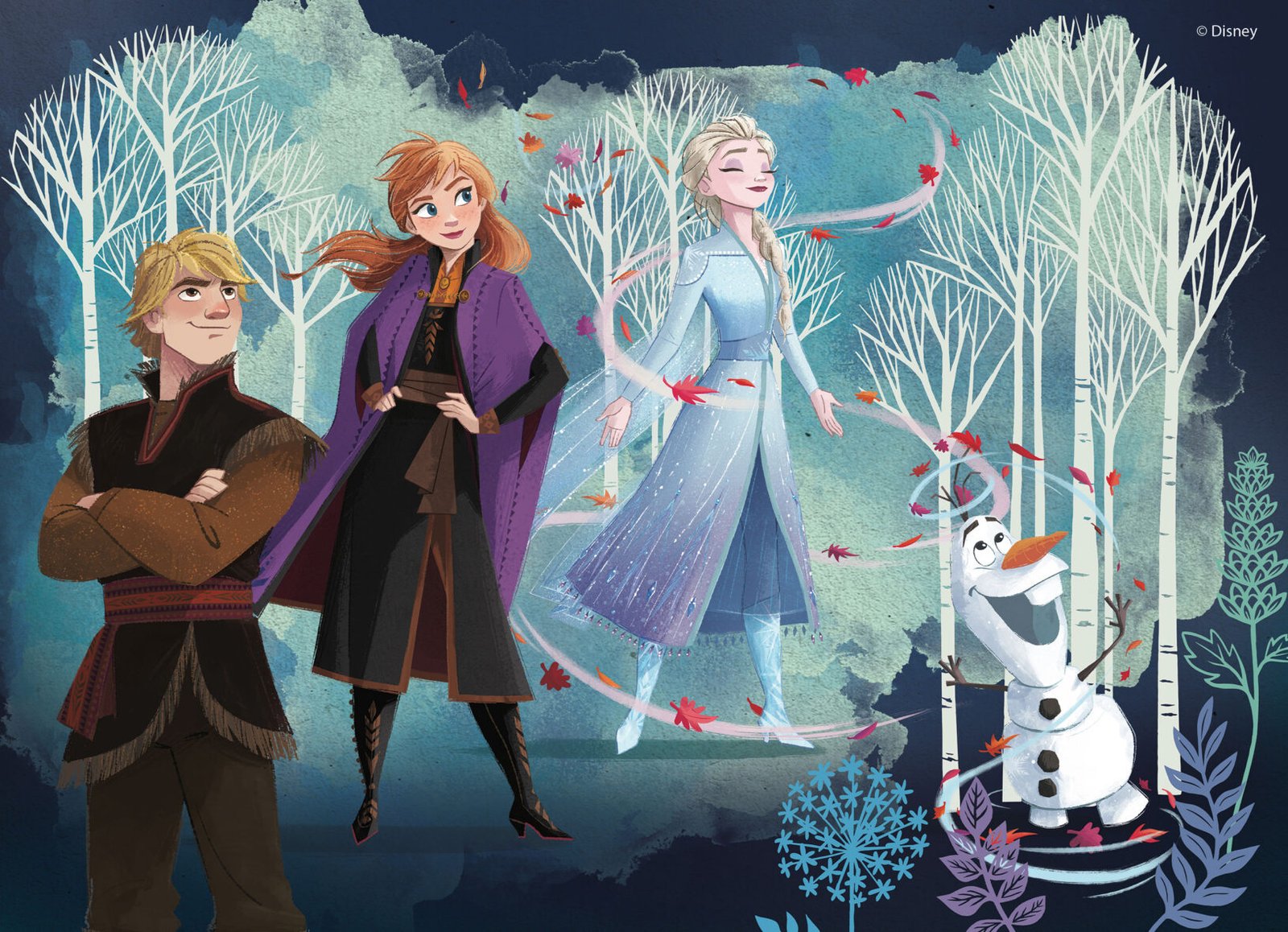 Puzzle Double-Face La Reine des Neiges – 24 pièces – Format Compact – Lisciani