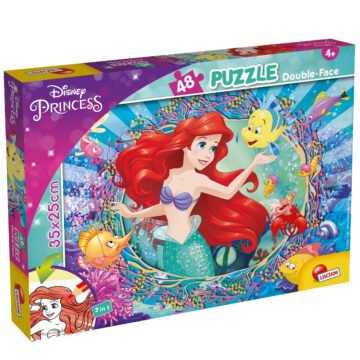Puzzle Double-Face Ariel – 48 pièces – Format Compact – Lisciani