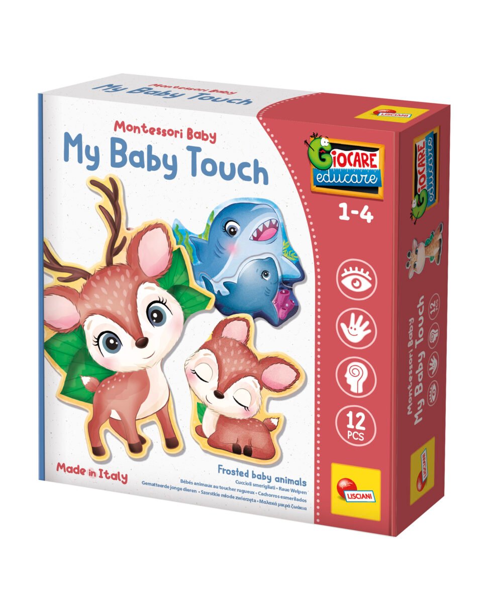 Jeu Tactile Montessori Baby – Mamans et Bébés Animaux – Lisciani