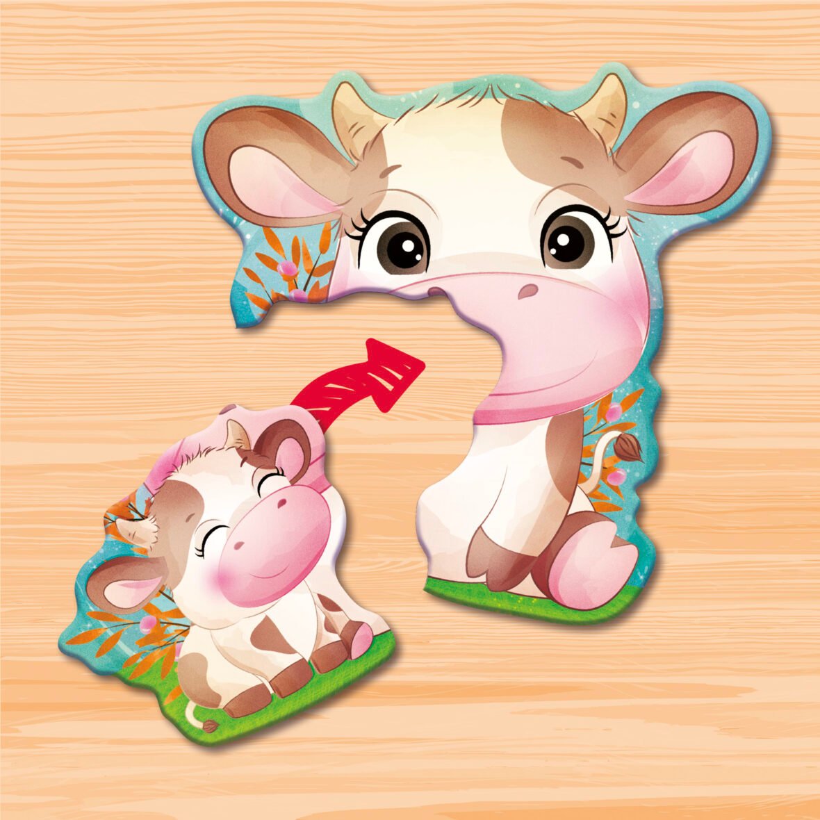 Jeu Tactile Montessori Baby – Mamans et Bébés Animaux – Lisciani