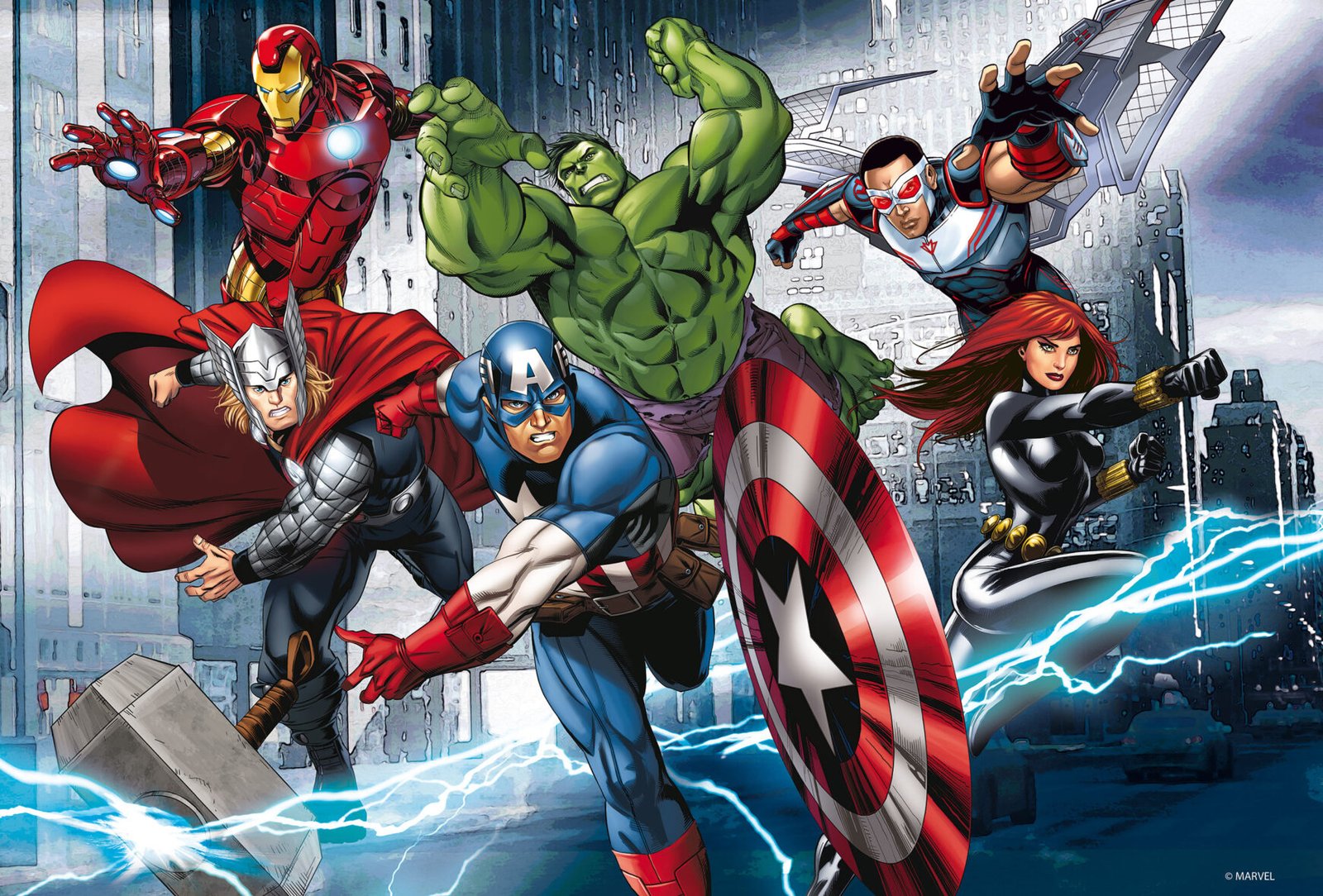 Puzzle Double-Face Avengers – 60 pièces – Lisciani