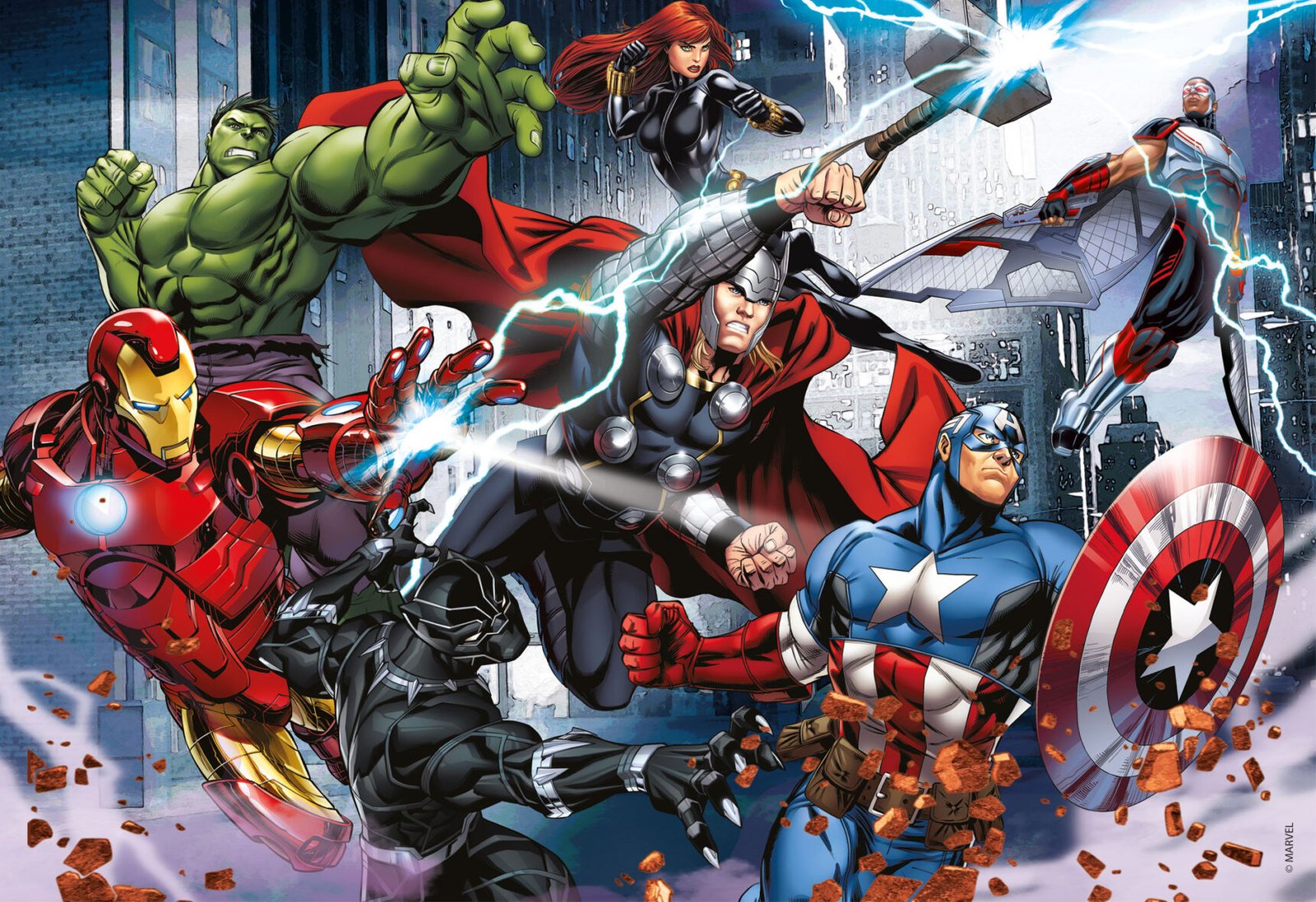 Puzzle Double-Face Avengers – 108 pièces – Lisciani