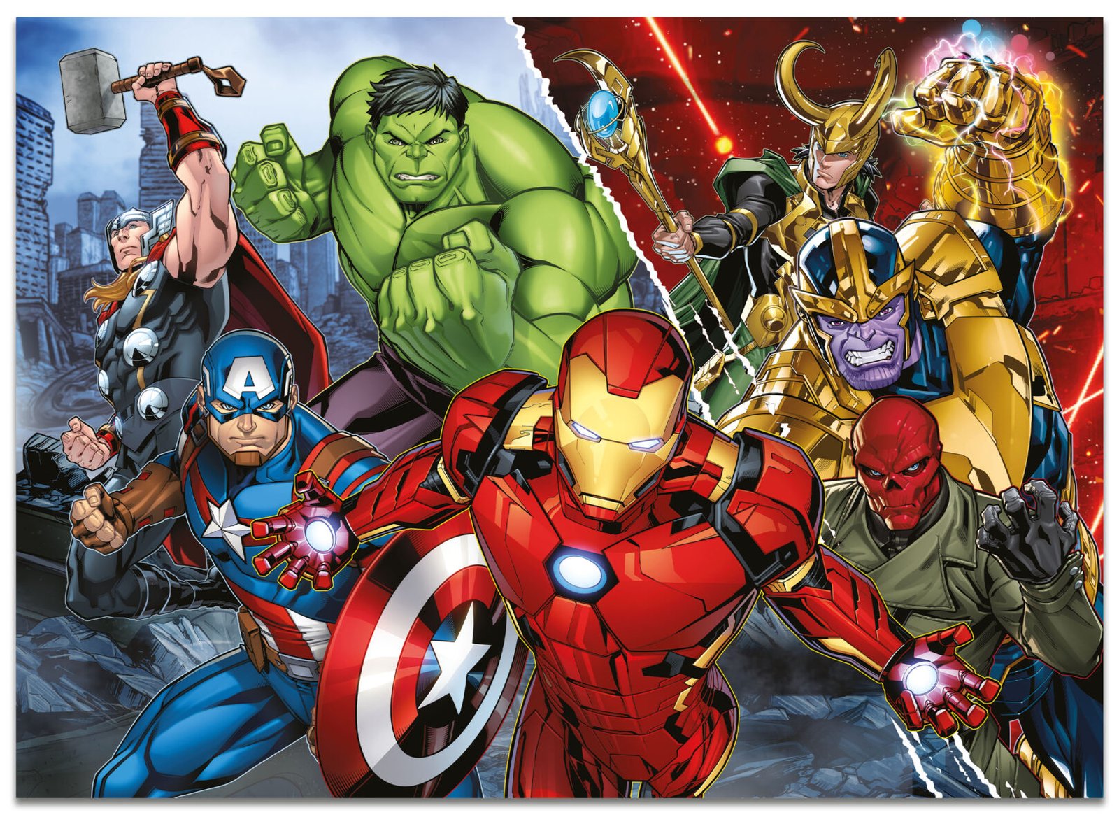Puzzle Double-Face Géant Avengers – 108 pièces – Lisciani