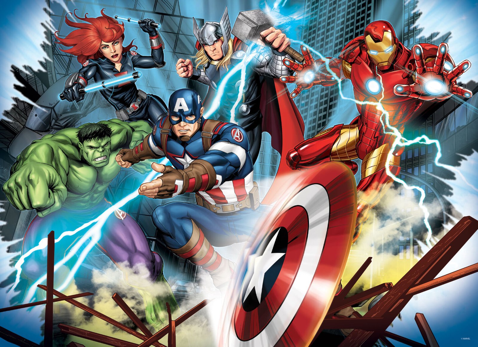 Puzzle Double-Face Géant Avengers – 150 pièces – Lisciani