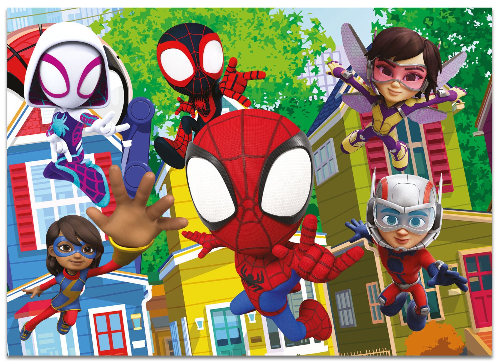 Puzzle Double-Face Géant Spidey – 4 x 48 pièces – Lisciani