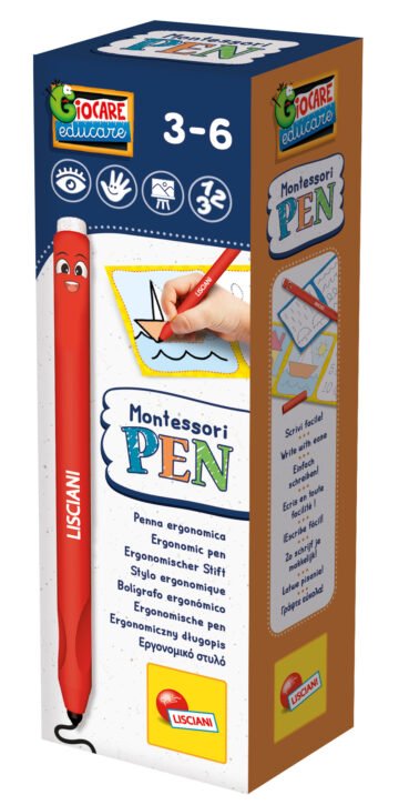 Stylo Ergonomique Montessori – Initiation à l’Écriture – Lisciani
