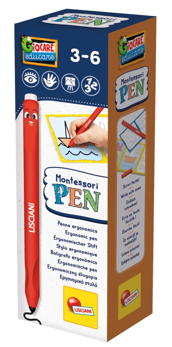 Stylo Ergonomique Montessori – Initiation à l’Écriture – Lisciani