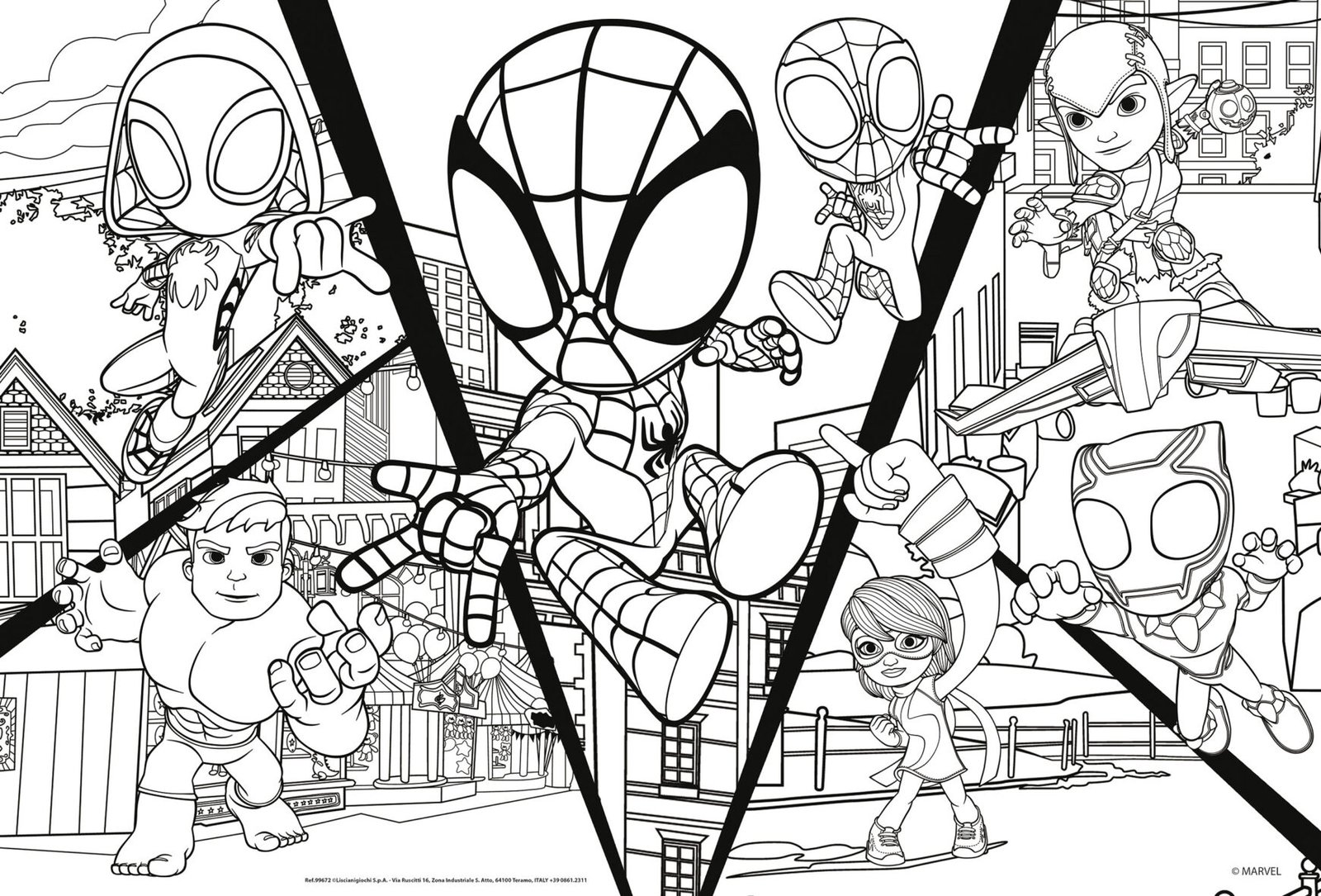 Puzzle Double-Face Spidey – Prêts pour le Défi – 24 pièces – Lisciani