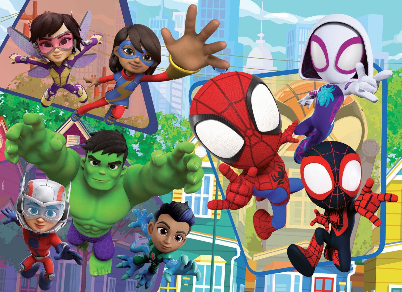 Puzzle Double-Face Géant Spidey – 24 pièces – Lisciani