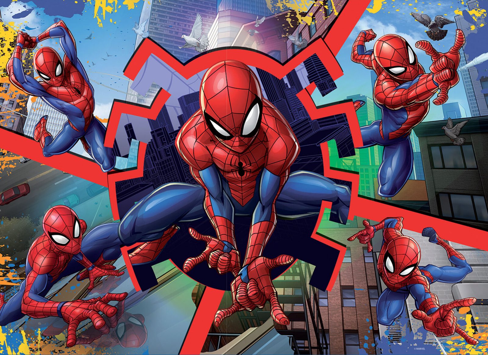 Puzzle Double-Face Géant Spider-Man – 24 pièces – Lisciani