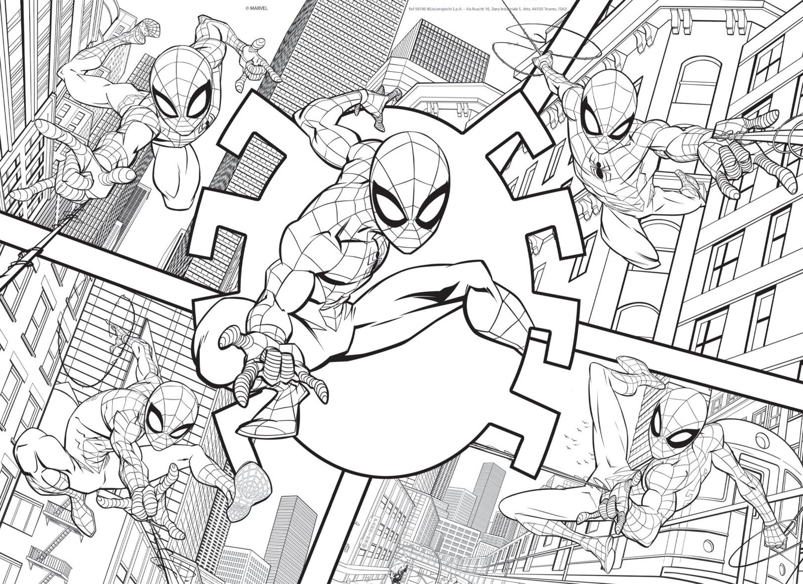 Puzzle Double-Face Géant Spider-Man – 24 pièces – Lisciani