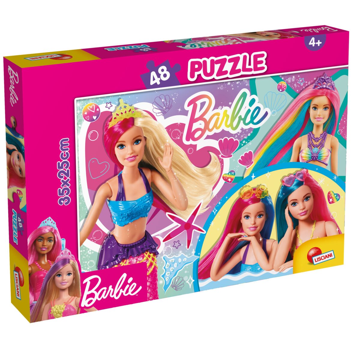 Puzzle Barbie – Instants Magiques – 48 pièces – Format Compact – Lisciani