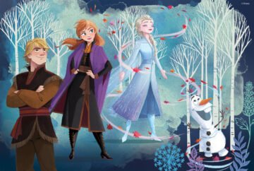 Puzzle Double-Face Géant La Reine des Neiges – 2 x 60 pièces – Lisciani