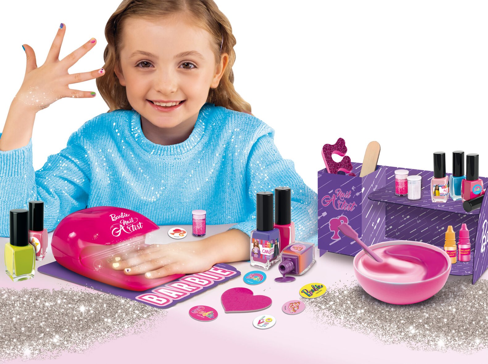 Atelier Barbie – Vernis à Effets et Séchoir – Lisciani