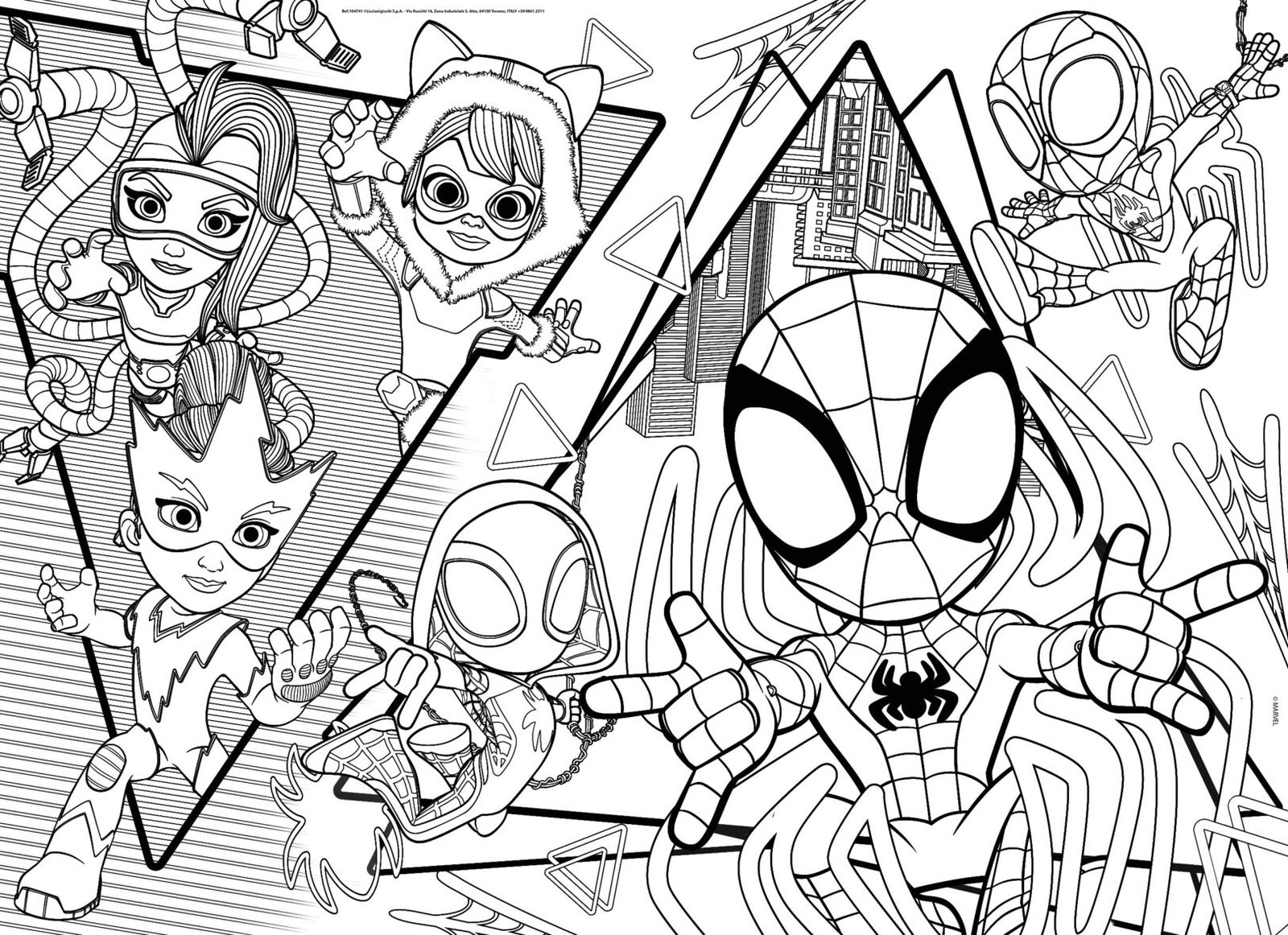 Puzzle Double-Face Géant Spidey – 35 pièces – Lisciani